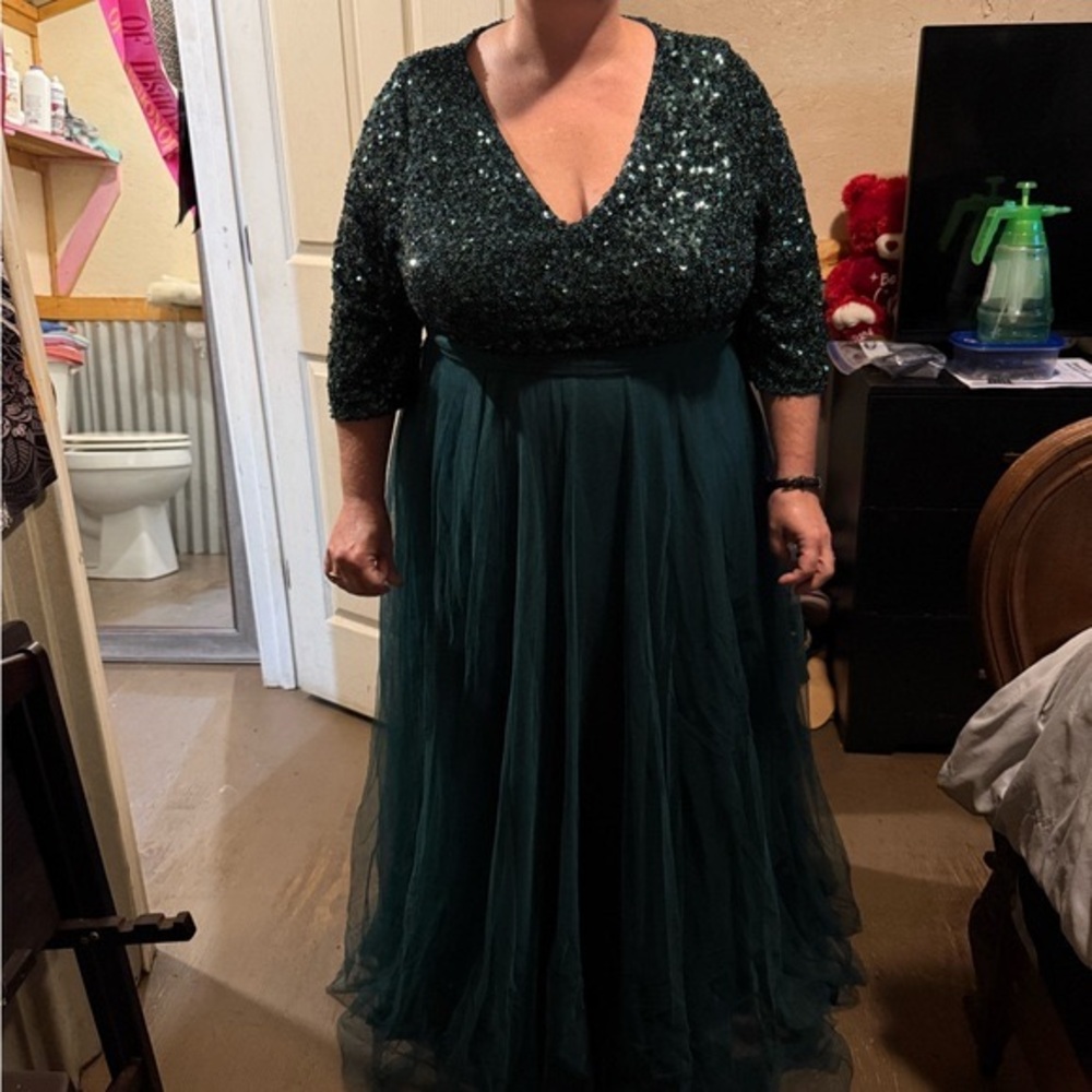 Formal emerald green dress